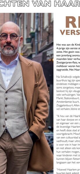 Rick Verstraten, geportretteerd voor de rubriek Gezichten van Haarlem