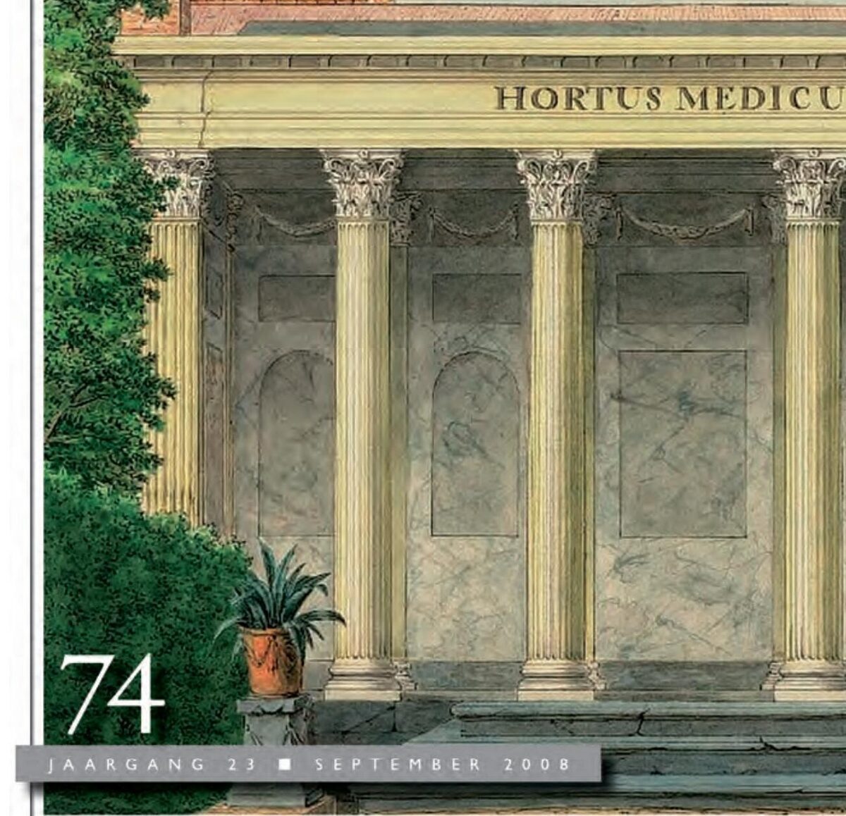 De Vredestempel in de tuin van het Prinsenhof in Haarlem